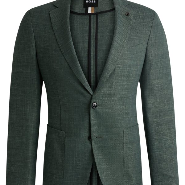 Hugo Boss Veste Slim en tissu stretch chiné