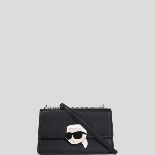 Karl Lagerfeld, Sac Porté Épaule En Cuir Avec Serrure K/ikonik, Femme, Noir, Taille: X00 Karl Lagerfeld