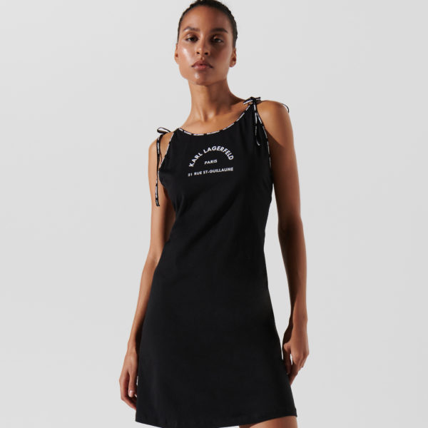 Karl Lagerfeld, Robe De Plage Rue St-guillaume, Femme, Noir, Taille: XXL Karl Lagerfeld