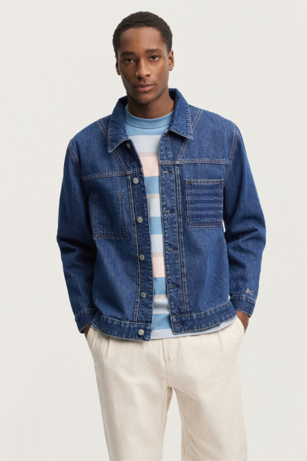 ARMOR-LUX Veste en jean - Denham X Armor-lux Homme Light Blue 2XL
