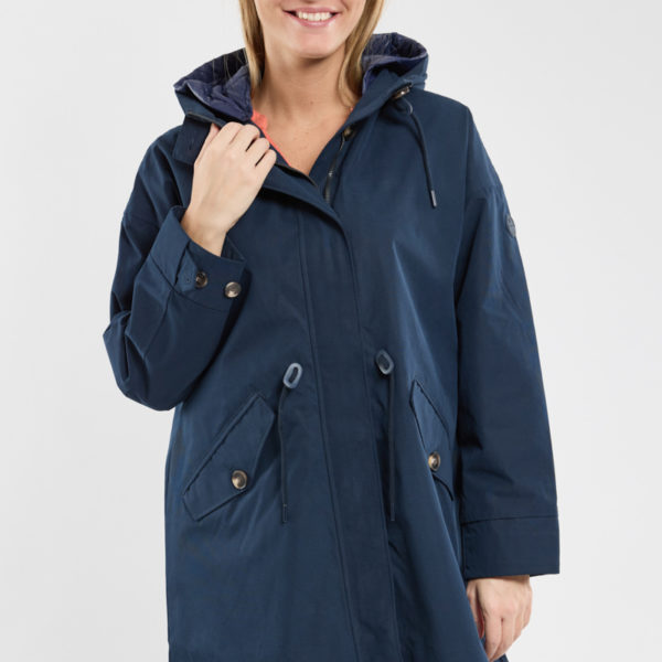 BERMUDES Parka longue respirante BAJUS Femme MARINE XL – 44