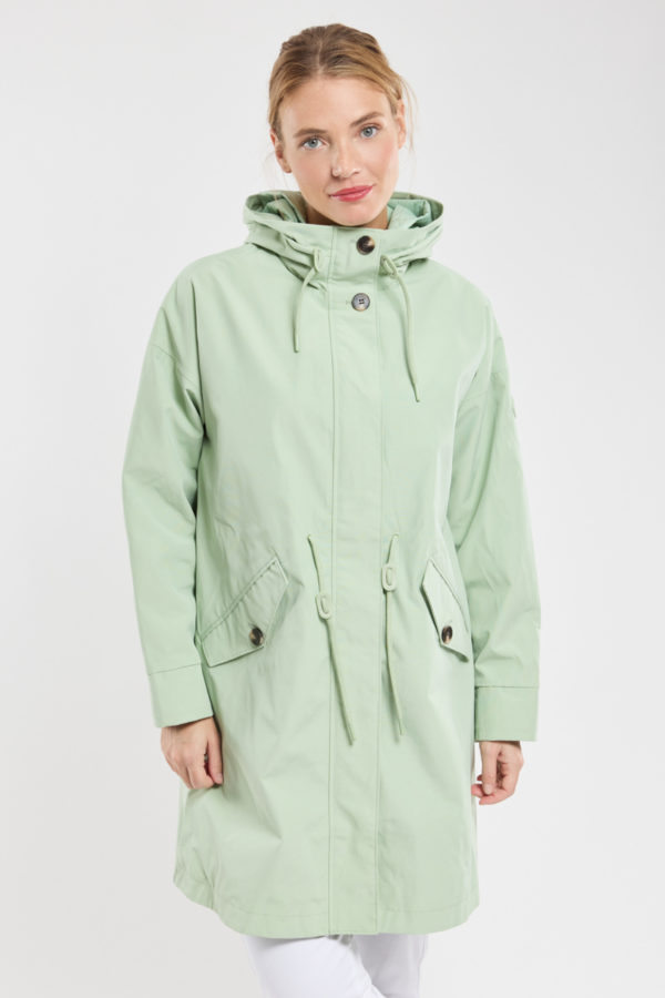 BERMUDES Parka longue respirante BAJUS Femme PISTACHE XL - 44