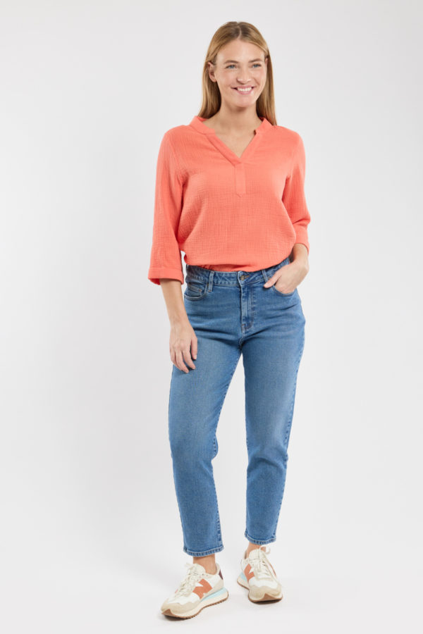 BERMUDES Jean droit LONZAC Femme DENIM 3XL - 48