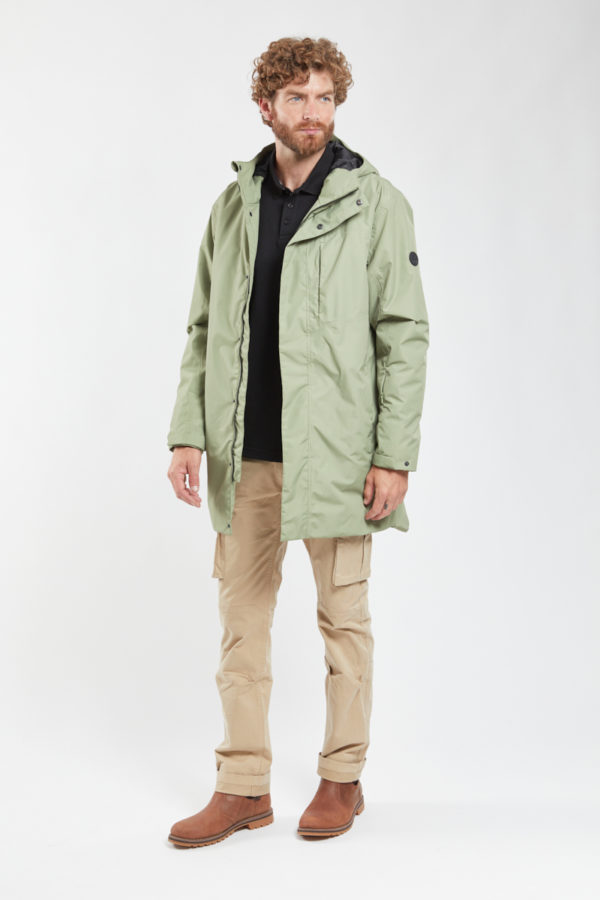 BERMUDES Parka imperméable et respirante HOLYLAND - polyester recyclé Homme Sauge XXL