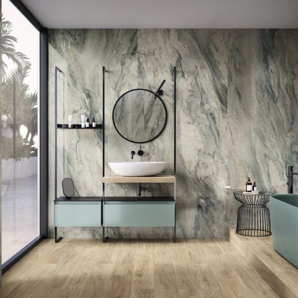 Carrelage Mural Salle De Bain Effet Marbre 120×280 Ultrafin Gaïa – INSTAHOUSE