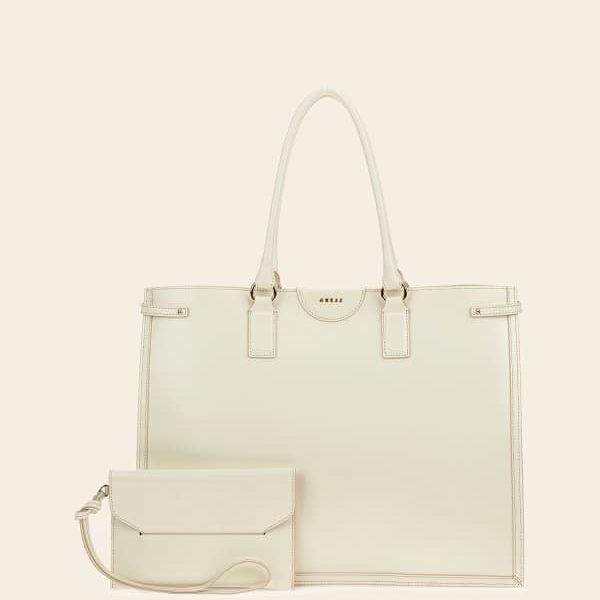 Maxi Sac Cabas Isa Cuir Véritable - Guess