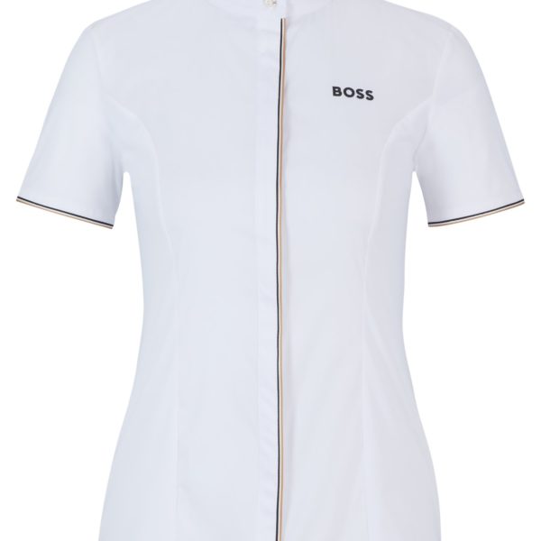 Hugo Boss Chemisier de concours pour l’équitation avec partie du milieu en coton stretch