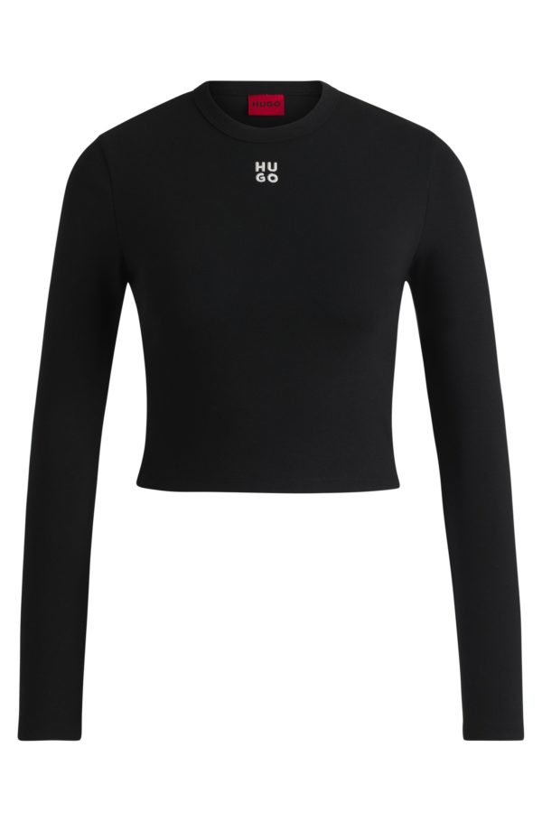 Hugo Boss Haut Slim en jersey avec logo brodé revisité