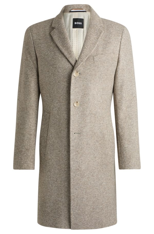 Hugo Boss Manteau Slim en jersey à motif