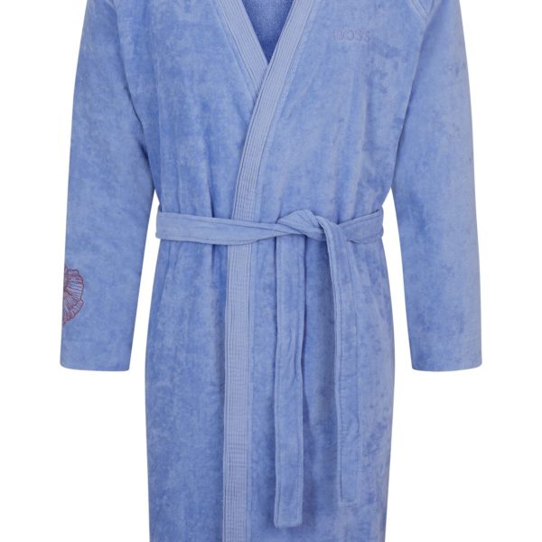 Peignoir en coton avec détails brodés – Hugo Boss