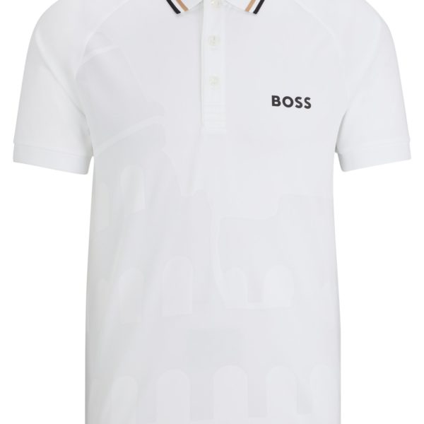 Polo Slim Fit en jersey jacquard technique BOSS x Matteo Berrettini – Hugo Boss