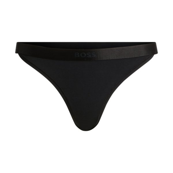 Slip en coton mélangé avec taille logotée emblématique – Hugo Boss