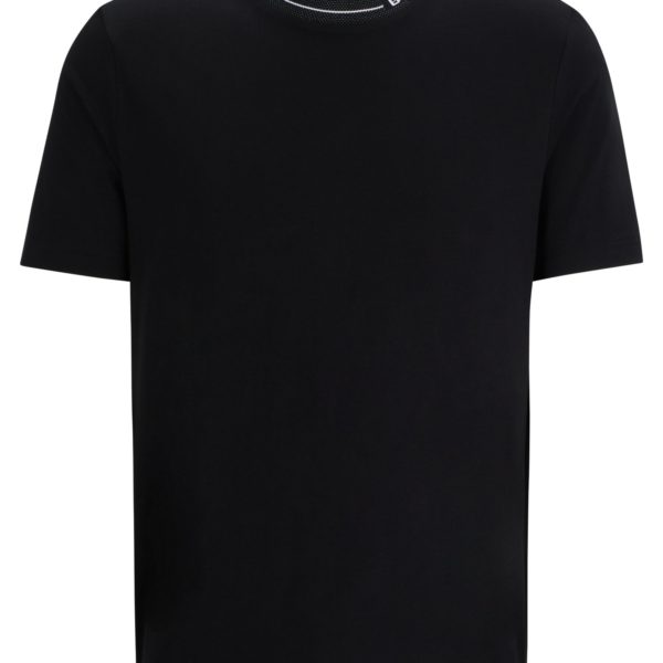 T-shirt Regular Fit en jersey de coton avec col logoté – Hugo Boss