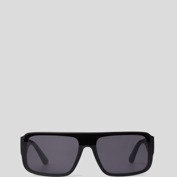 Karl Lagerfeld, Lunettes De Soleil Avec Logo Kl Monogram, Homme, Noir Mat, Taille: L00 Karl Lagerfeld