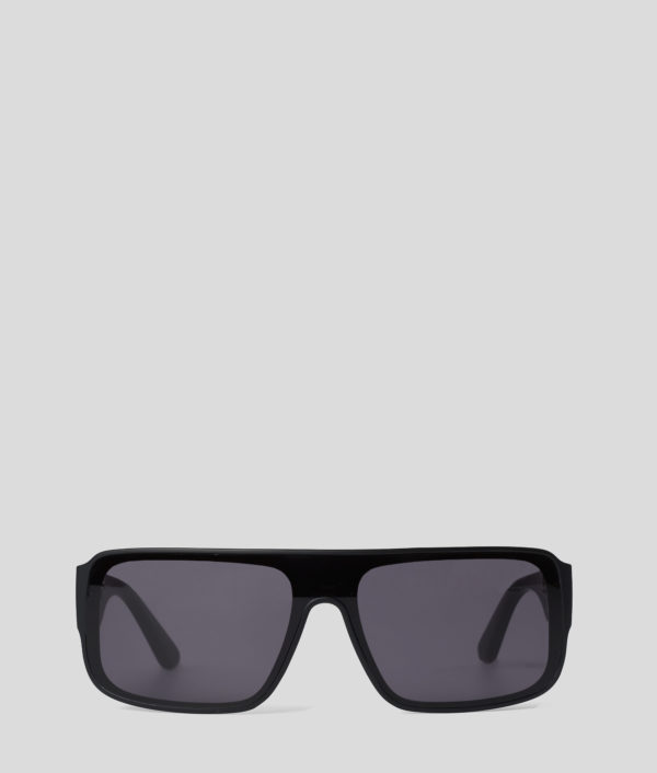 Karl Lagerfeld, Lunettes De Soleil Avec Logo Kl Monogram, Homme, Noir Mat, Taille: L00 Karl Lagerfeld