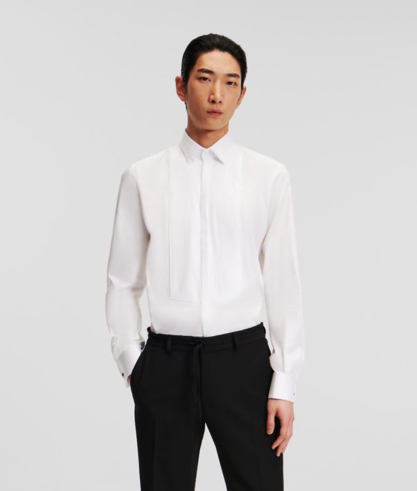 Karl Lagerfeld, Chemise À La Coupe Moderne, Homme, Blanc, Taille: L44 Karl Lagerfeld