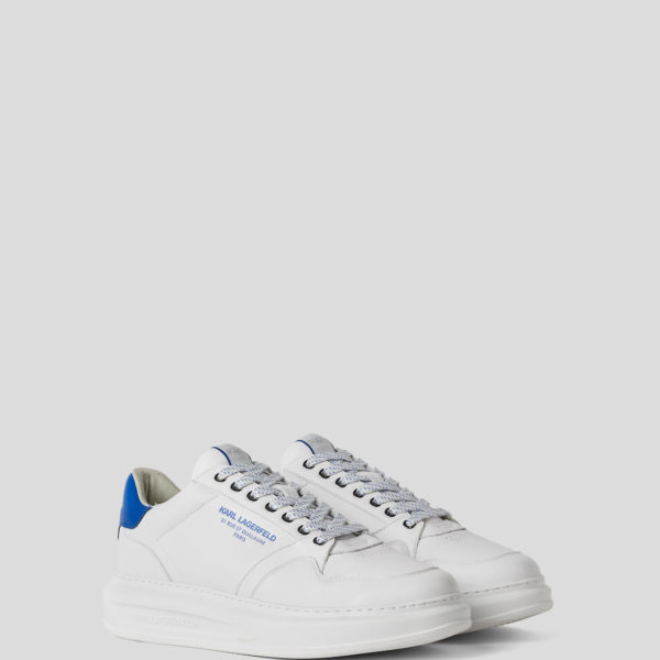 Karl Lagerfeld, Basket Kapri Rue St-guillaume, Homme, Blanc/Bleu, Taille: L41 Karl Lagerfeld