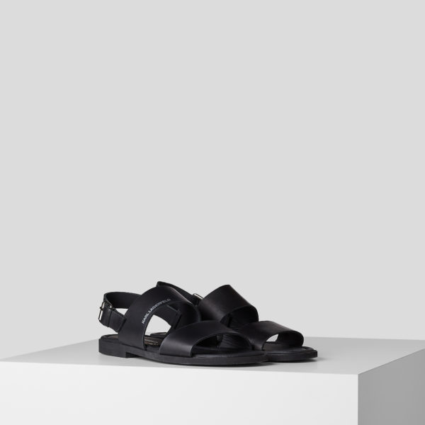 Karl Lagerfeld, Sandales À Lanières Arrière Kastor Ii, Homme, Noir, Taille: L46 Karl Lagerfeld