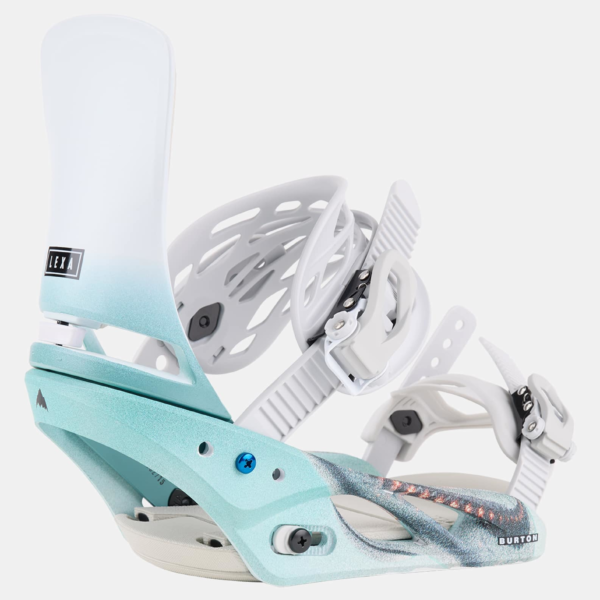 Burton – Fixations pour snowboard Lexa Re:Flex pour femme, White / Graphic, M