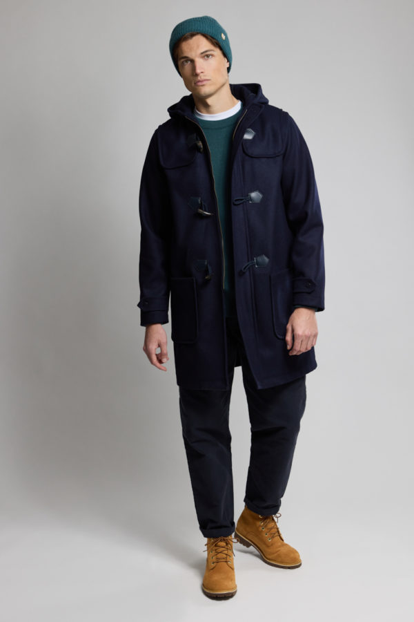 ARMOR-LUX Duffle Coat "Quimper" - drap de laine Homme Navire 3XL