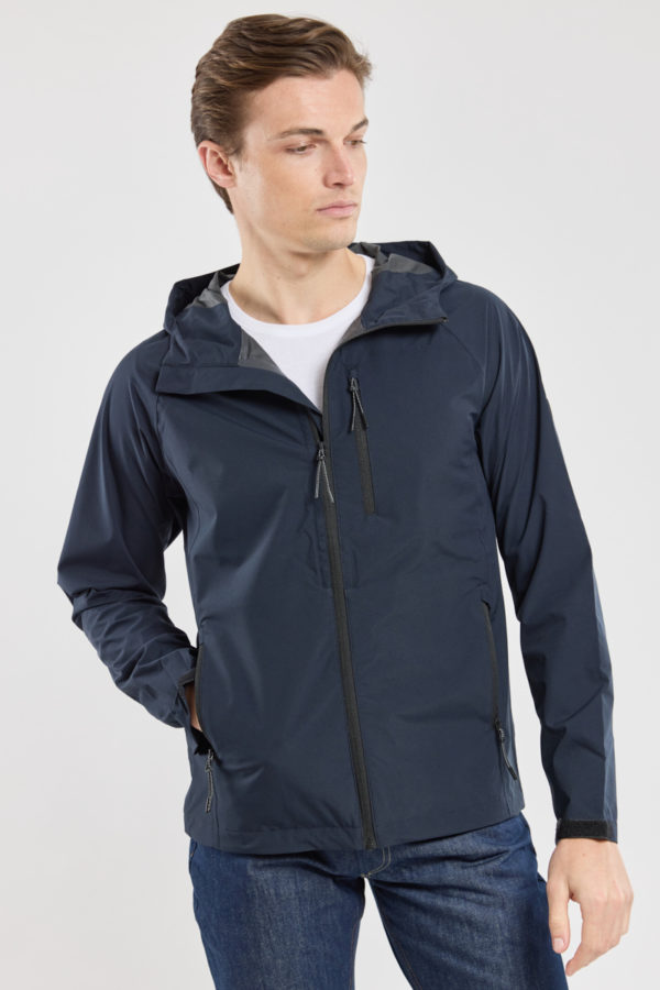 BERMUDES Blouson Hyshell - polyester recyclé Homme NAVY XXXL