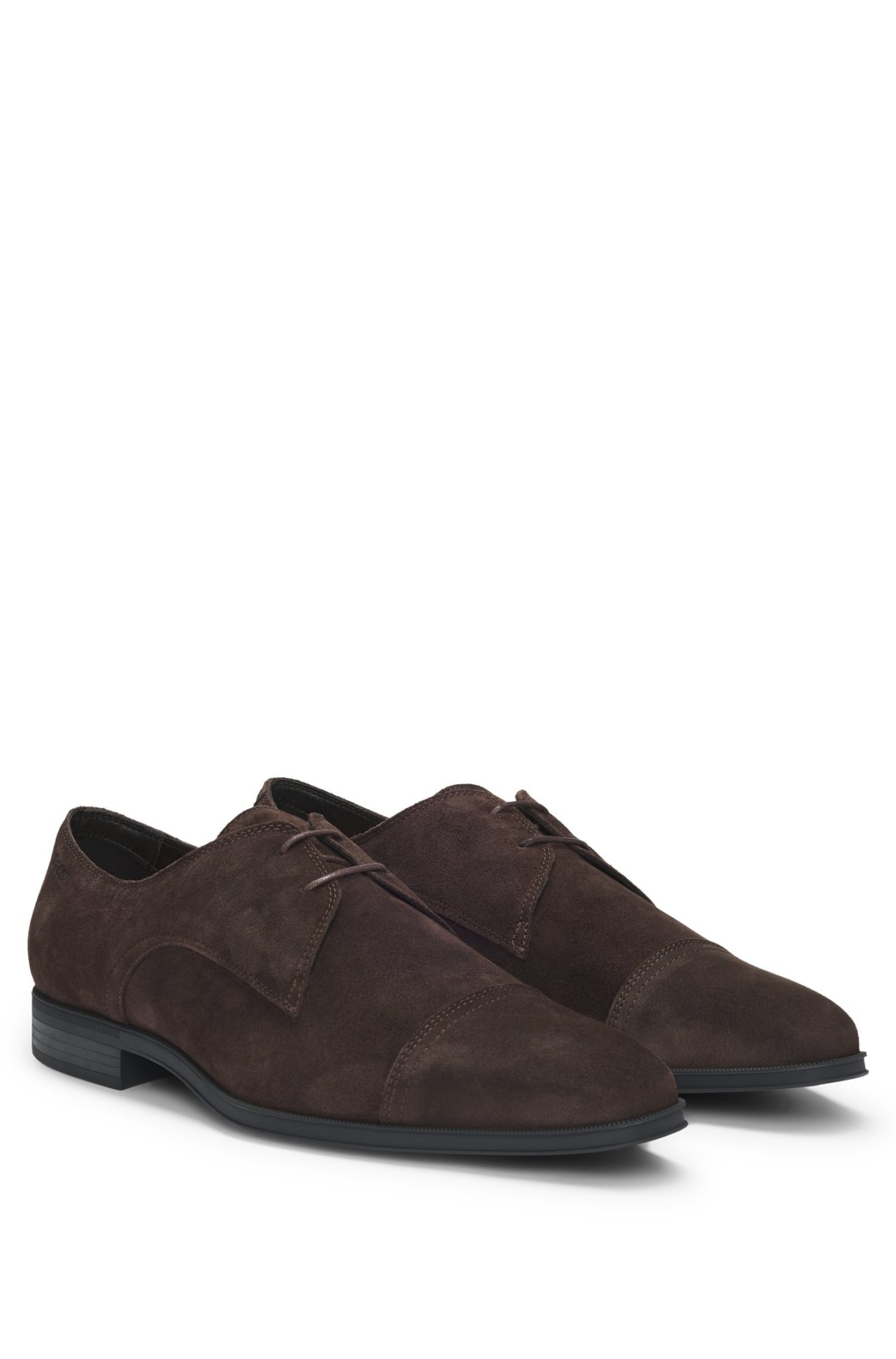 Hugo Boss Chaussures derby en cuir suédé à bout droit