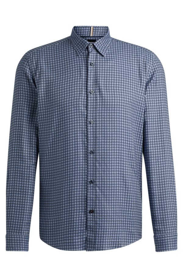 Hugo Boss Chemise Regular en chambray imprimé