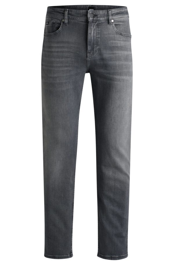 Hugo Boss Jean Regular Maine en denim stretch gris