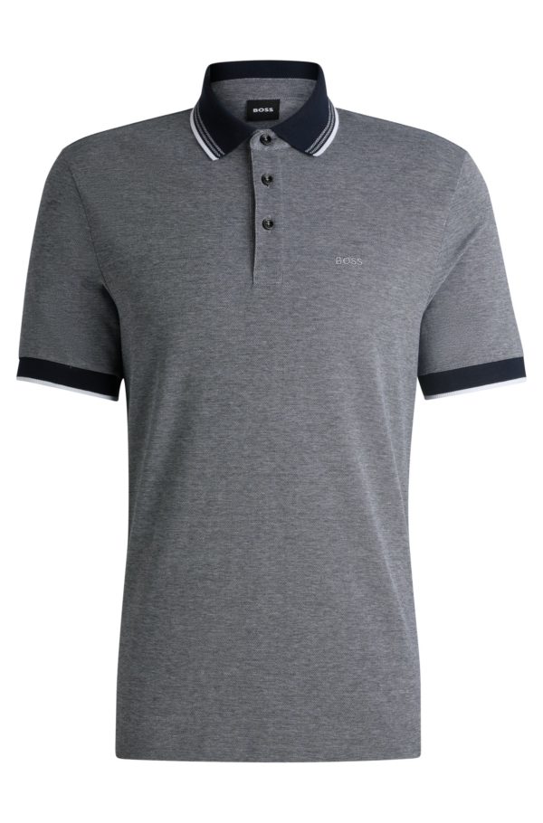 Hugo Boss Polo en piqué de coton Oxford avec logo