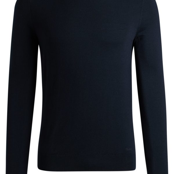 Pull en laine vierge avec logo brodé – Hugo Boss