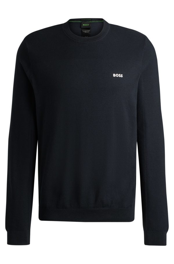 Hugo Boss Pull en tissu dry-flex à col rond et logos