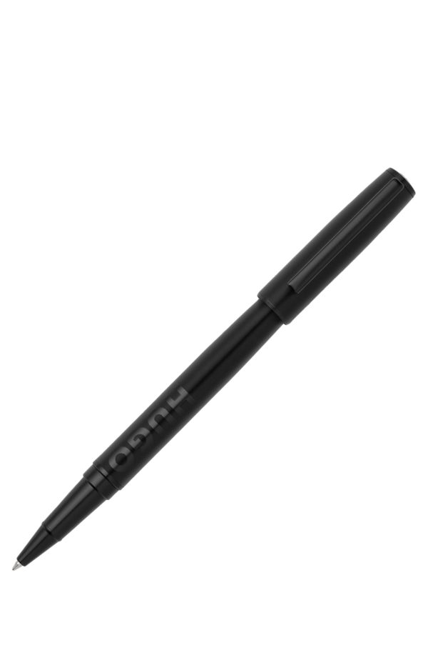 Hugo Boss Stylo roller noir à logo ton sur ton