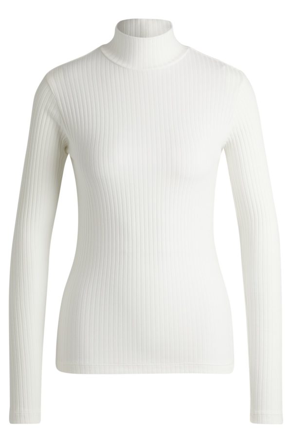 Hugo Boss T-shirt Slim en coton stretch à logo imprimé