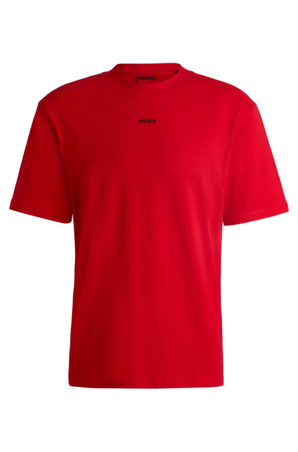 Hugo Boss T-shirt décontracté en coton à logo imprimé
