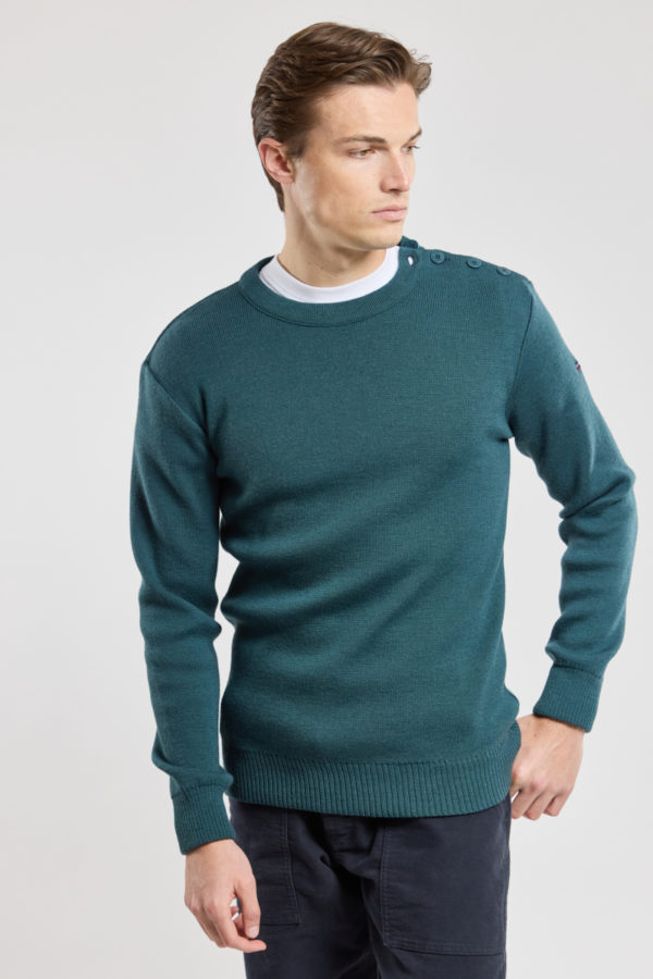 ARMOR-LUX Pull marin "Gavrinis" - laine Homme Dark storm 4XL