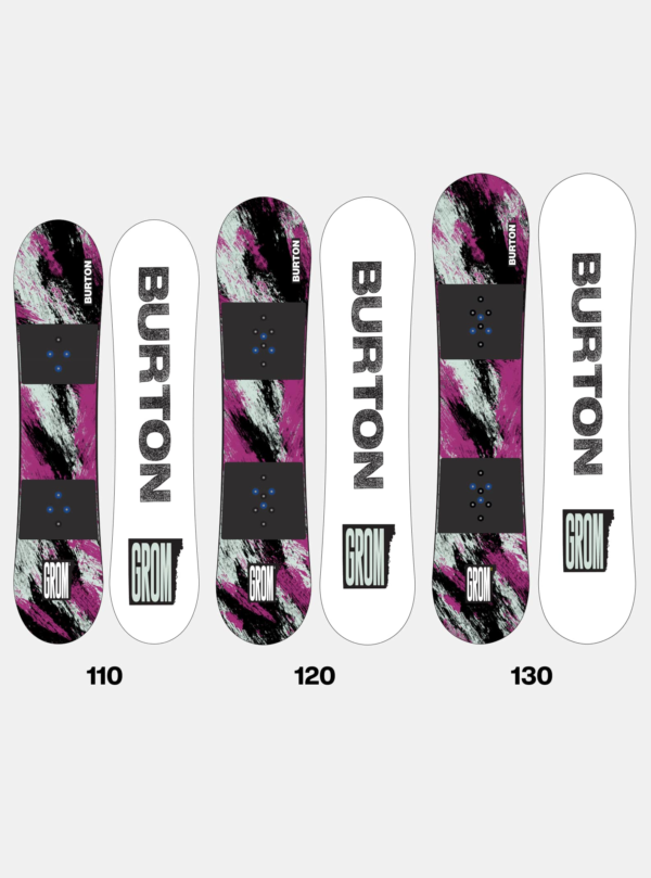 Burton - Snowboard Grom enfant, Purple / Teal, 130