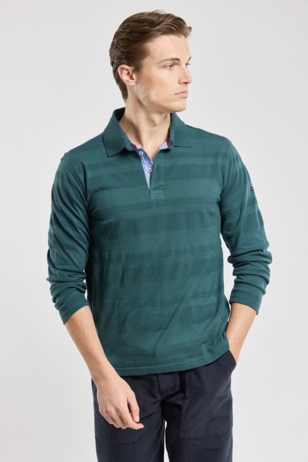 ARMOR-LUX Polo maille fantaisie - coton Homme Dark storm 3XL