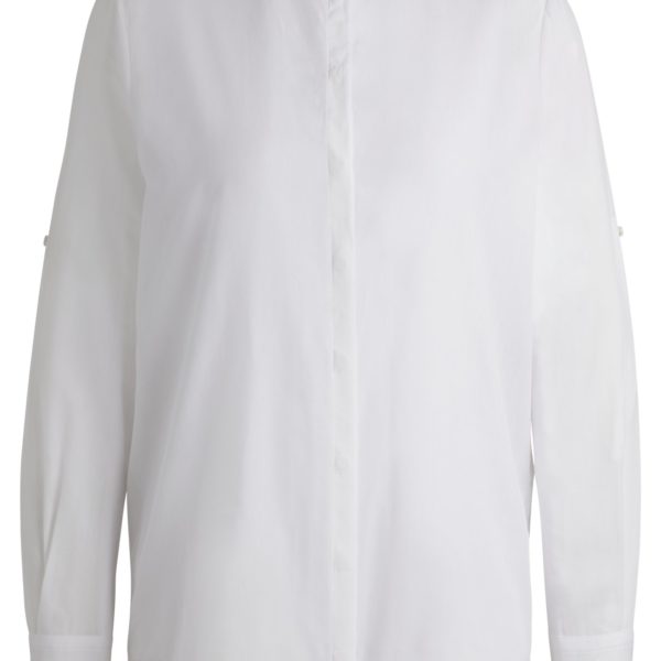 Hugo Boss Chemisier Regular en chambray de coton mélangé