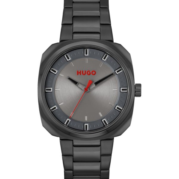 Hugo Boss Montre en acier plaqué noir avec bracelet à maillons
