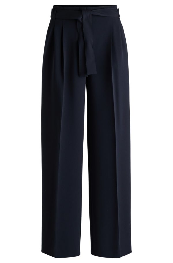 Hugo Boss Pantalon coupe décontractée en crêpe japonais infroissable