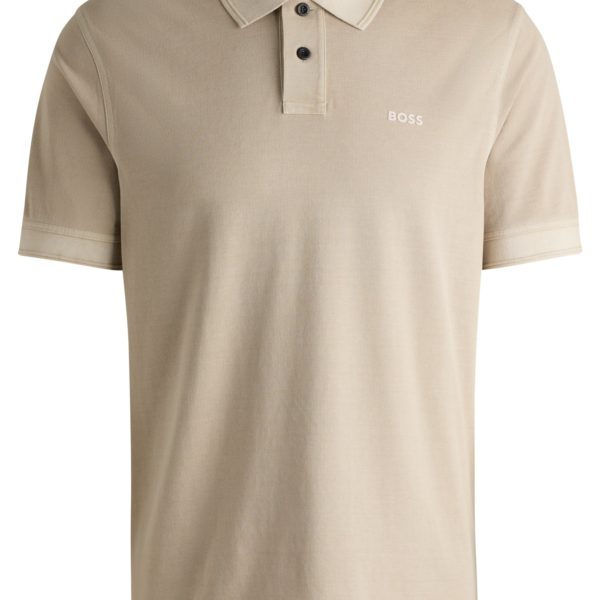 Hugo Boss Polo en piqué de coton avec logo imprimé