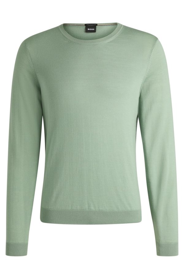 Hugo Boss Pull Regular en laine mérinos à col rond