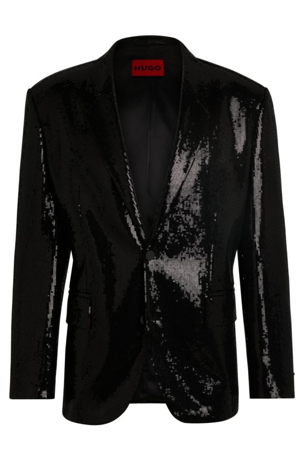 Hugo Boss Veste moderne en tissu stretch à sequins
