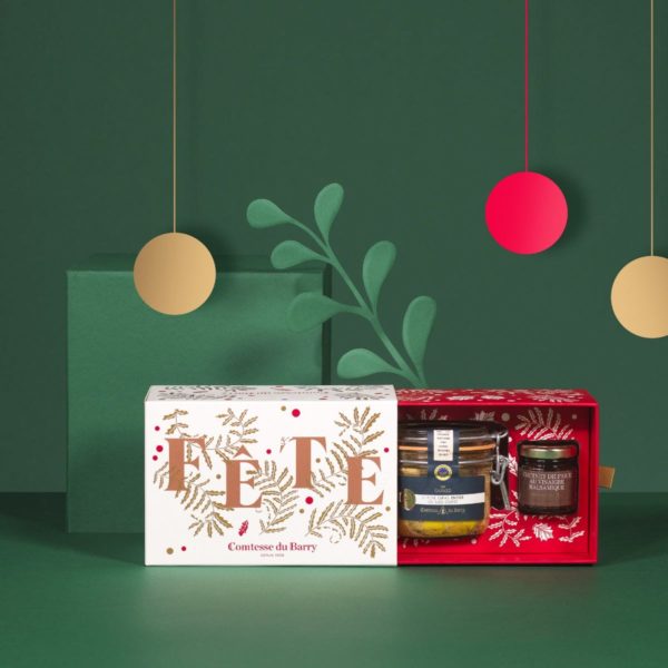 Coffret Fête – Foie gras canard entier du Sud-Ouest 180g ​ & chutney de figue-Comtesse du Barry