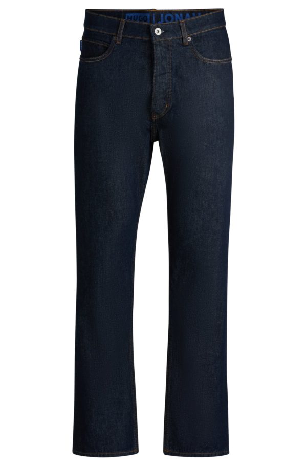 Hugo Boss Jean Regular en denim bleu-noir