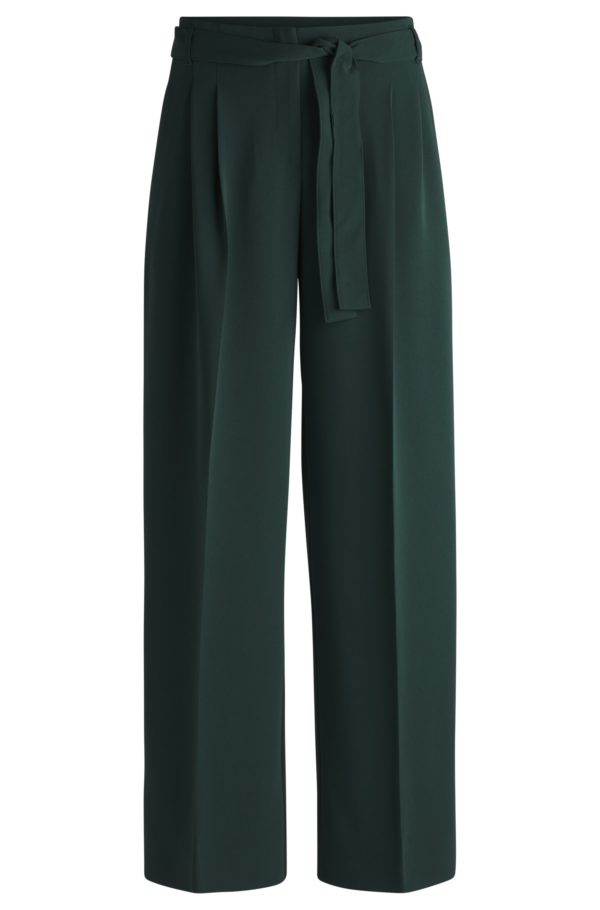 Hugo Boss Pantalon coupe décontractée en crêpe japonais infroissable
