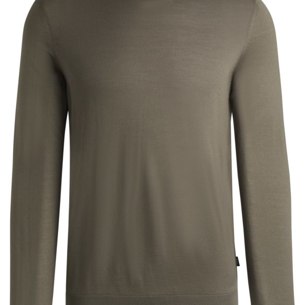 Hugo Boss Pull Regular à col roulé en laine mérinos
