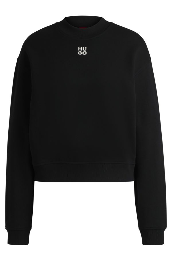 Hugo Boss Sweat Relaxed en molleton de coton à logo revisité brodé