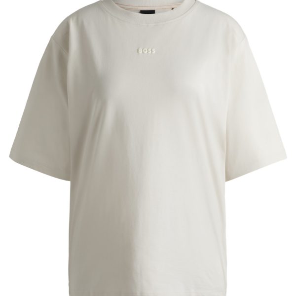 Hugo Boss T-shirt en jersey de coton avec logo imprimé