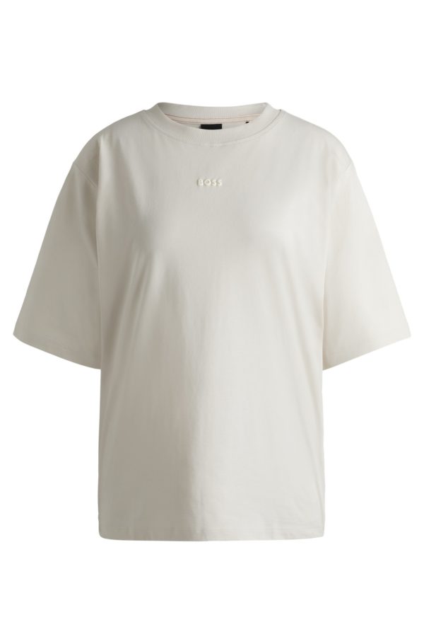 Hugo Boss T-shirt en jersey de coton avec logo imprimé